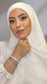 Tube Hijab Bianco