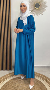 Vestito lungo, polsi arricciati, abaya, Hijab Paradise