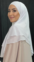 Charger l'image dans la visionneuse de la galerie, Hijab, chador, velo, turbante, foulard, copricapo, musulmano, islamico, sciarpa, Chiffon Two Layers
