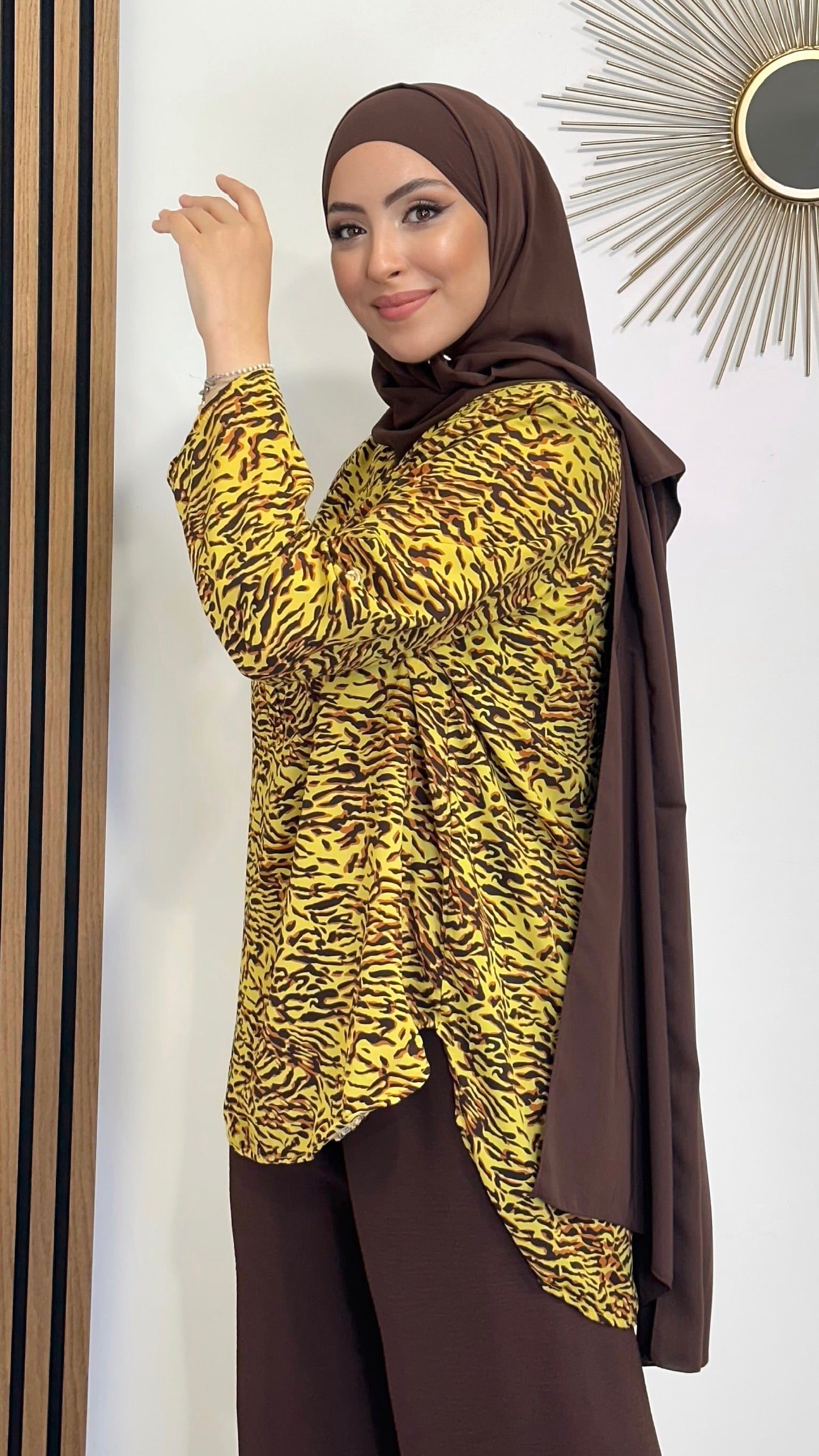 Tunica zebrata, Hijab Paradise, lato retro piu lungo
