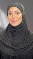 Cargar la imagen en la vista de la galería, Hijab, chador, velo, turbante, foulard, copricapo, musulmano, islamico, sciarpa, Hijab pronto con cuffia a tubo
