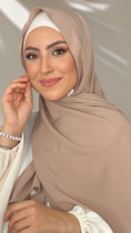 Carica l'immagine nel visualizzatore della galleria, Hijab PREMIUM CHIFFON Beige Scuro - Hijab Paradise 
