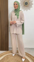 Bild in Galerie-Betrachter laden, Completo crinckle, lungo, coprenten a camicia, tacchi, Hijab Paradise
