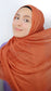 Hijab crinkle Arancio perlato