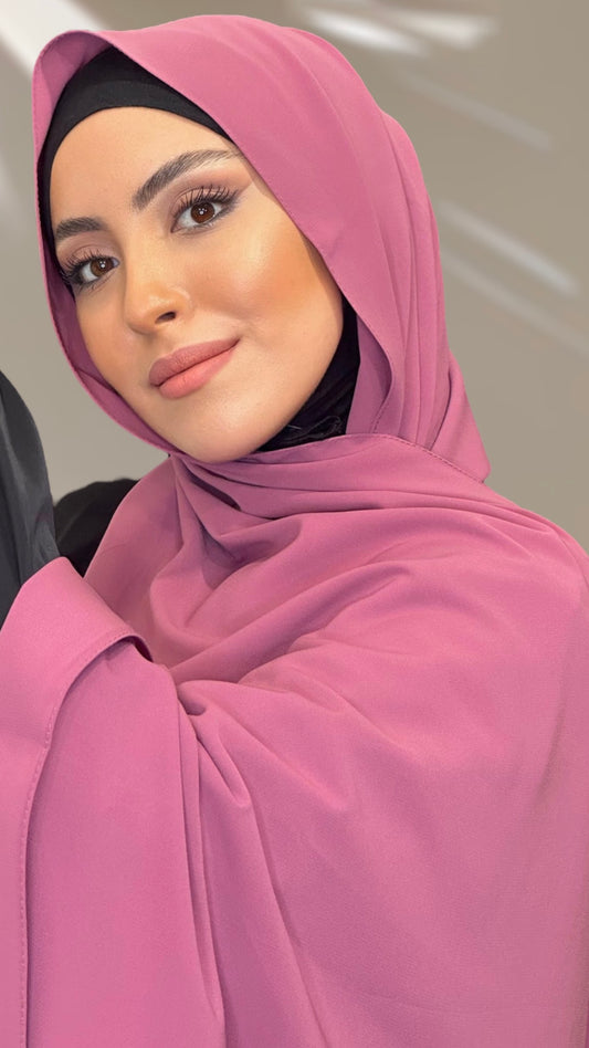 Hijab PREMIUM CHIFFON Orchidée Rose