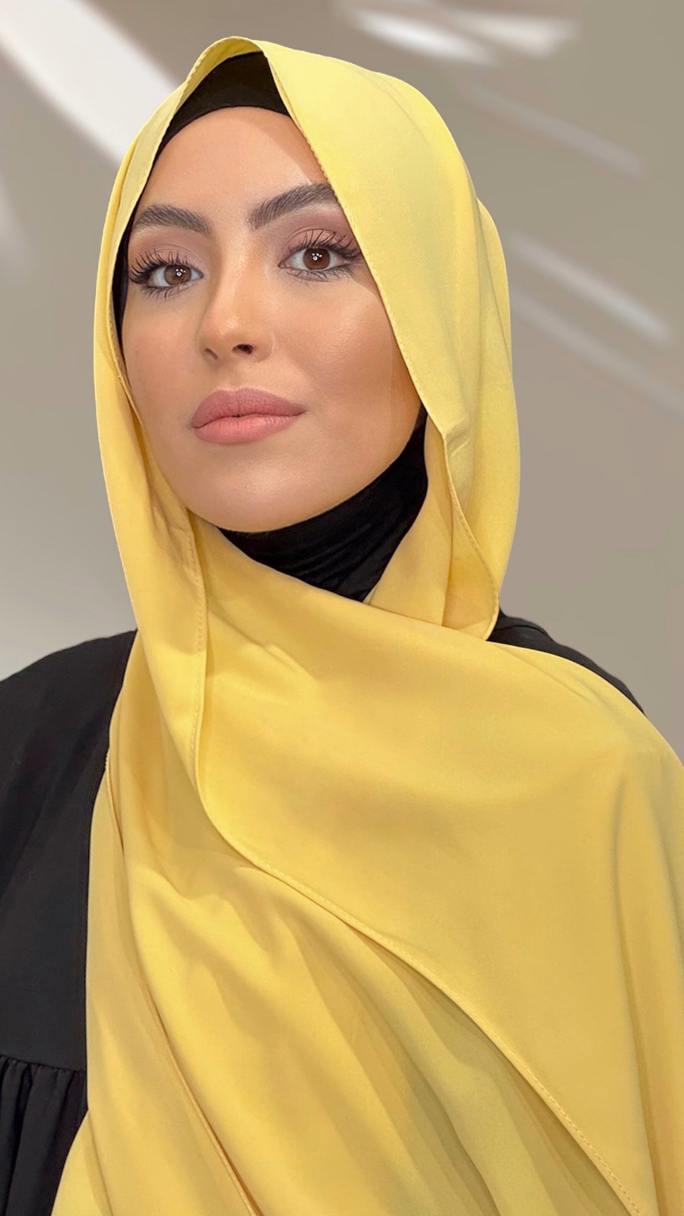 Hijab PREMIUM CHIFFON Giallo pastello