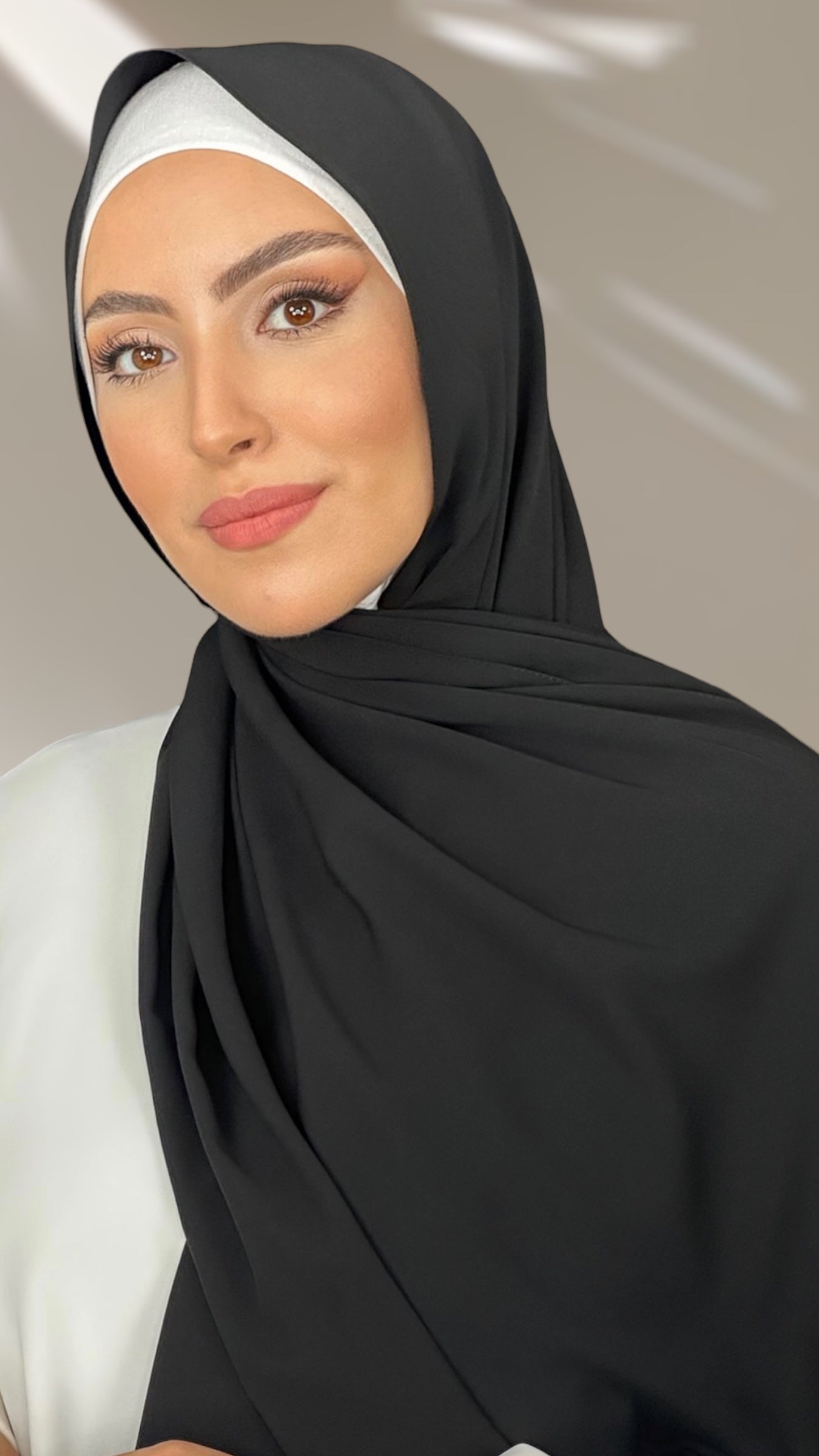 Hijab PREMIUM CHIFFON Noir