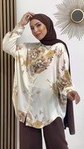 Load image into Gallery viewer, Camicia, floreale, lunga, donna musulmana, hijab, Hijab Paradise
