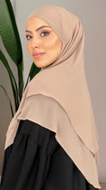 Carica l'immagine nel visualizzatore della galleria, Hijab, chador, velo, turbante, foulard, copricapo, musulmano, islamico, sciarpa, Chiffon Two Layers
