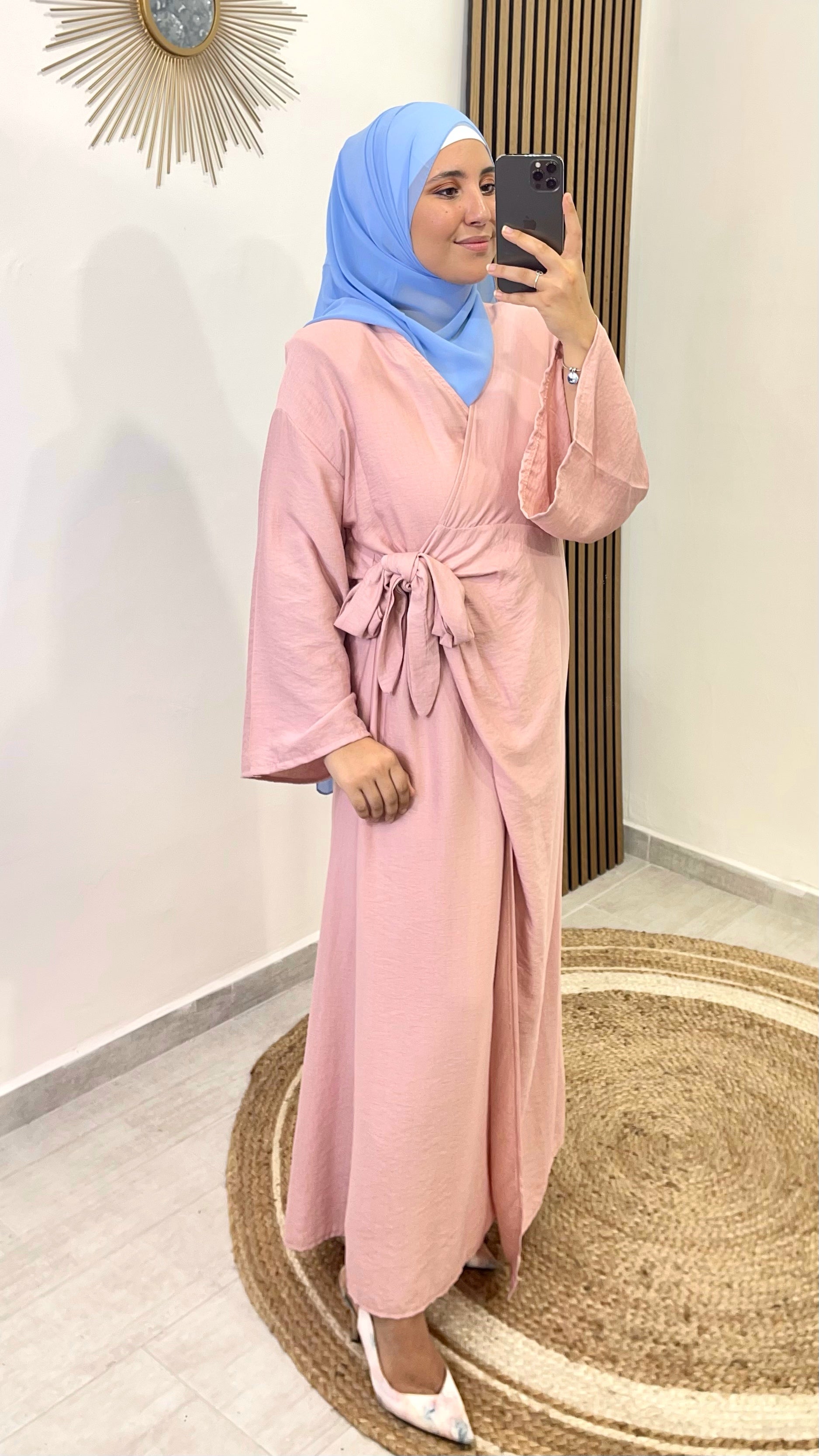 Abito kimono, , fiocco a lato, donna musulmana, Hijab Paradise