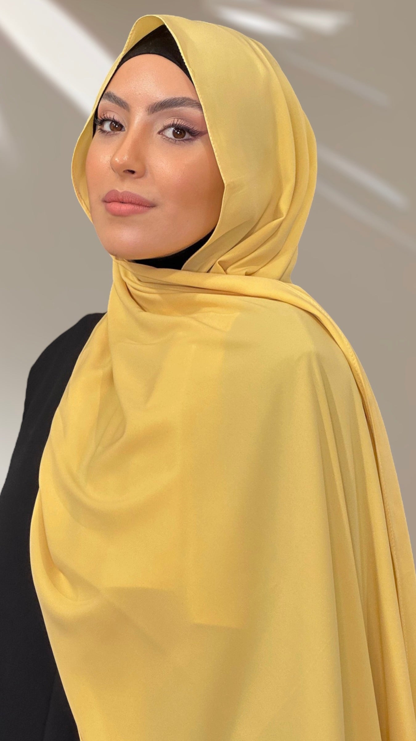 Hijab PREMIUM CHIFFON Giallo pastello