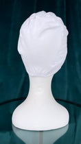 Load image into Gallery viewer, Cuffia incrociata chiusa viscosa, Hijab Paradise, bianca
