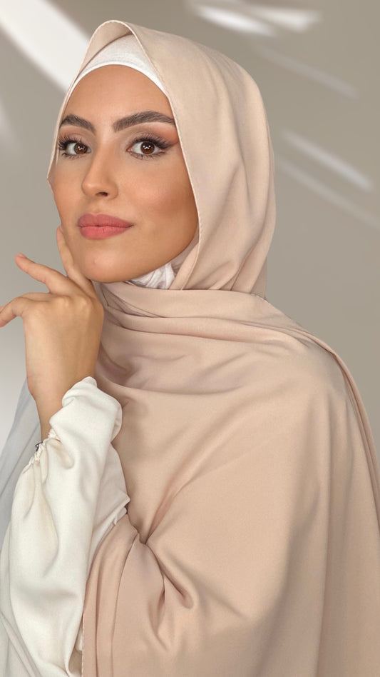 Hijab PREMIUM CHIFFON Pêche Clair