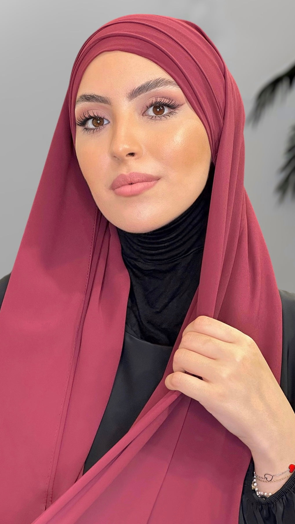 Quick Burgundy Hijab Hijab Paradise