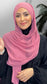 Hijab Pronto da mettere In Chiffon Lampone
