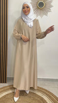 Carica l'immagine nel visualizzatore della galleria, Vestito lungo, polsi arricciati, abaya, Hijab Paradise
