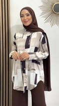 Carica l'immagine nel visualizzatore della galleria, Camicia square, camicia lunga, coprente, hijab , Hijab Paradise
