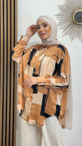 Load image into Gallery viewer, Camicia square, camicia lunga, camicia a quadri, donna musulmana, Hijab Paradise
