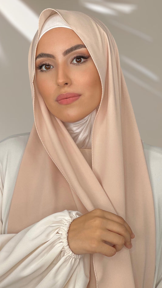 Hijab PREMIUM CHIFFON Pêche Clair