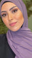 Hijab Jersey Malva-orlo Flatlock