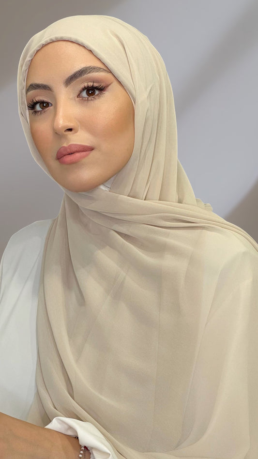 Tube Hijab Beige Dorato