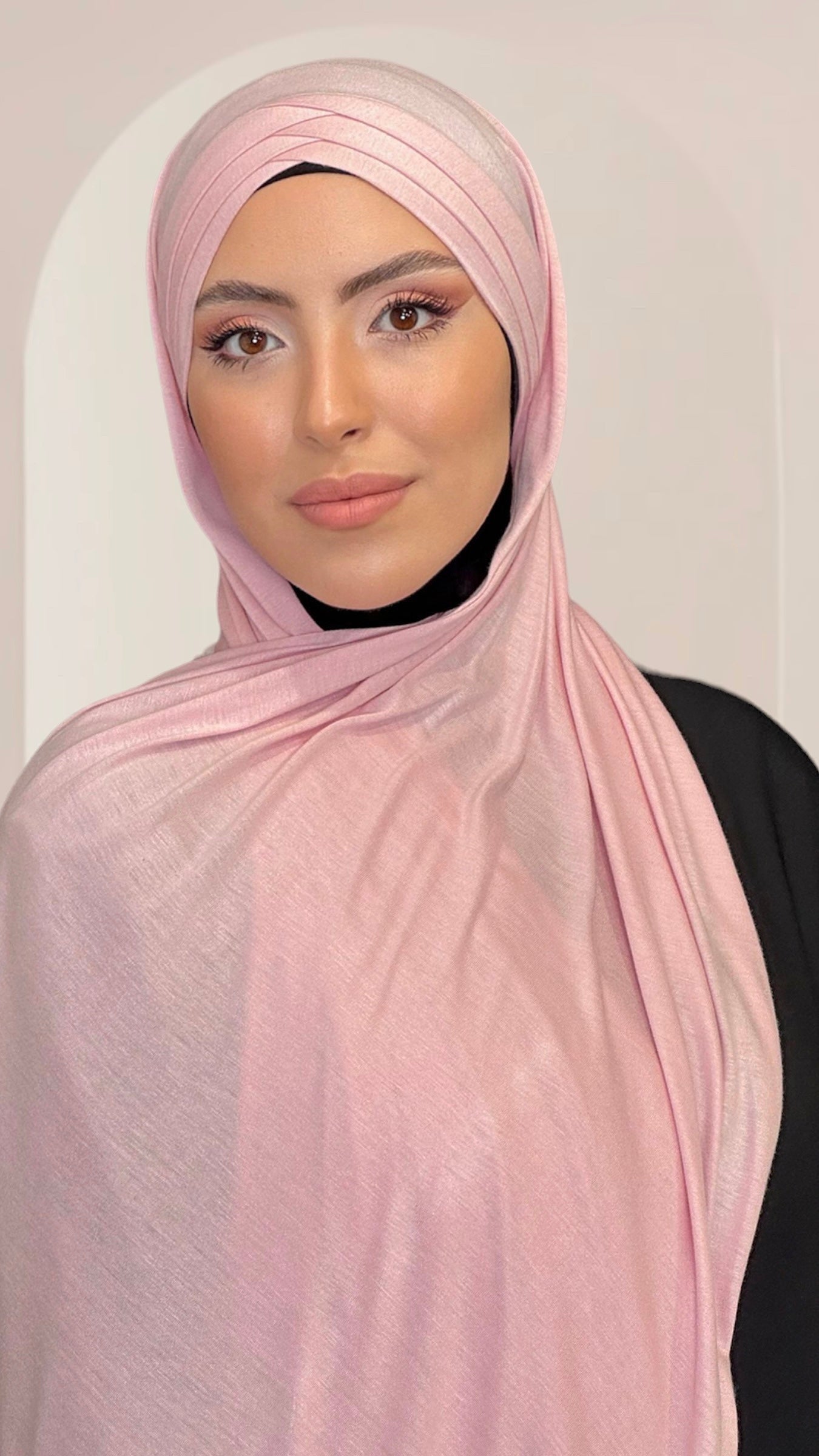 Hijab Croix Blanc Crème