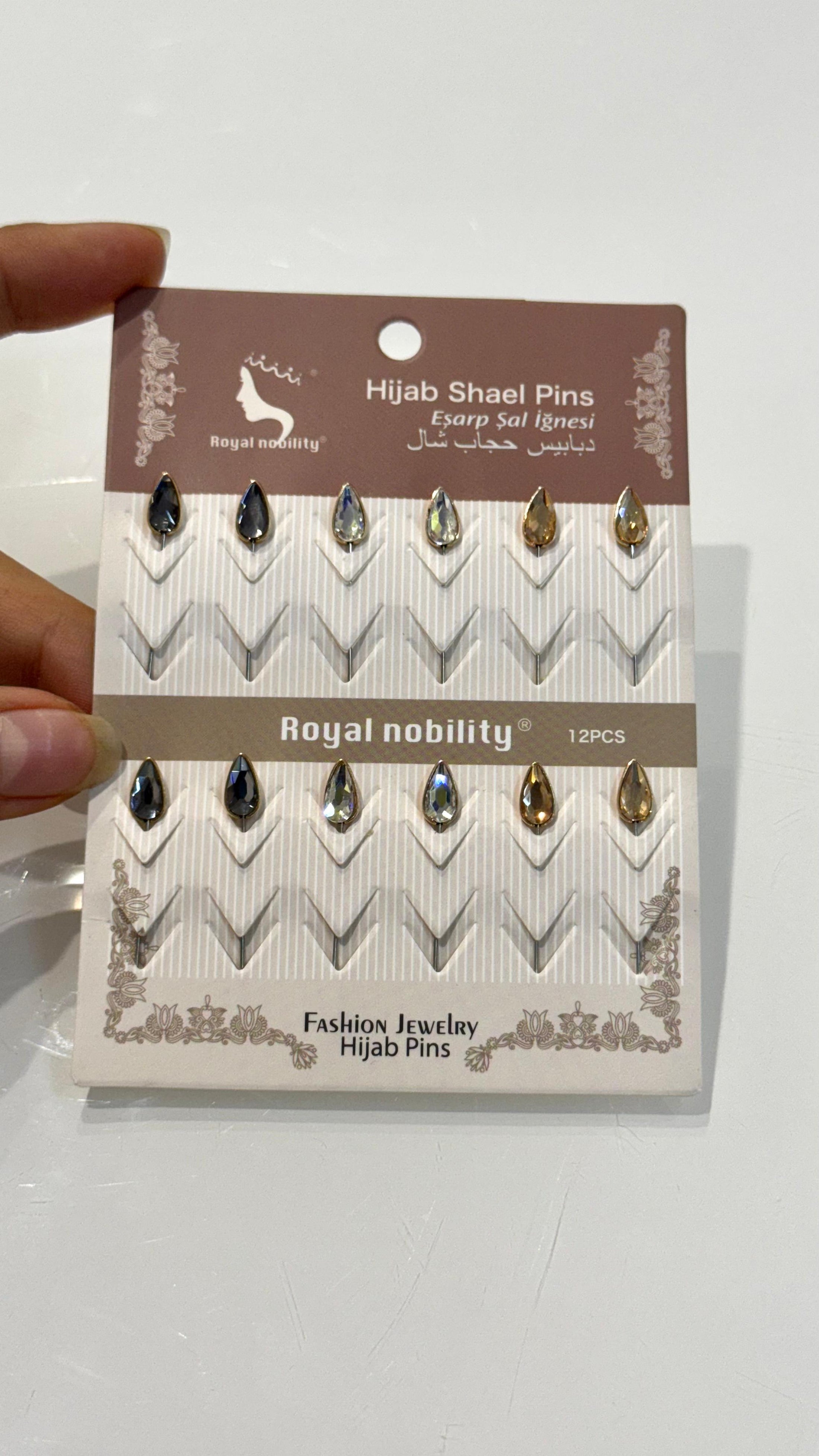 Hijab Pins “Royal Nobility” – Set da 12 spille eleganti