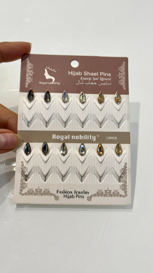 Hijab Pins “Royal Nobility” – Set da 12 spille eleganti