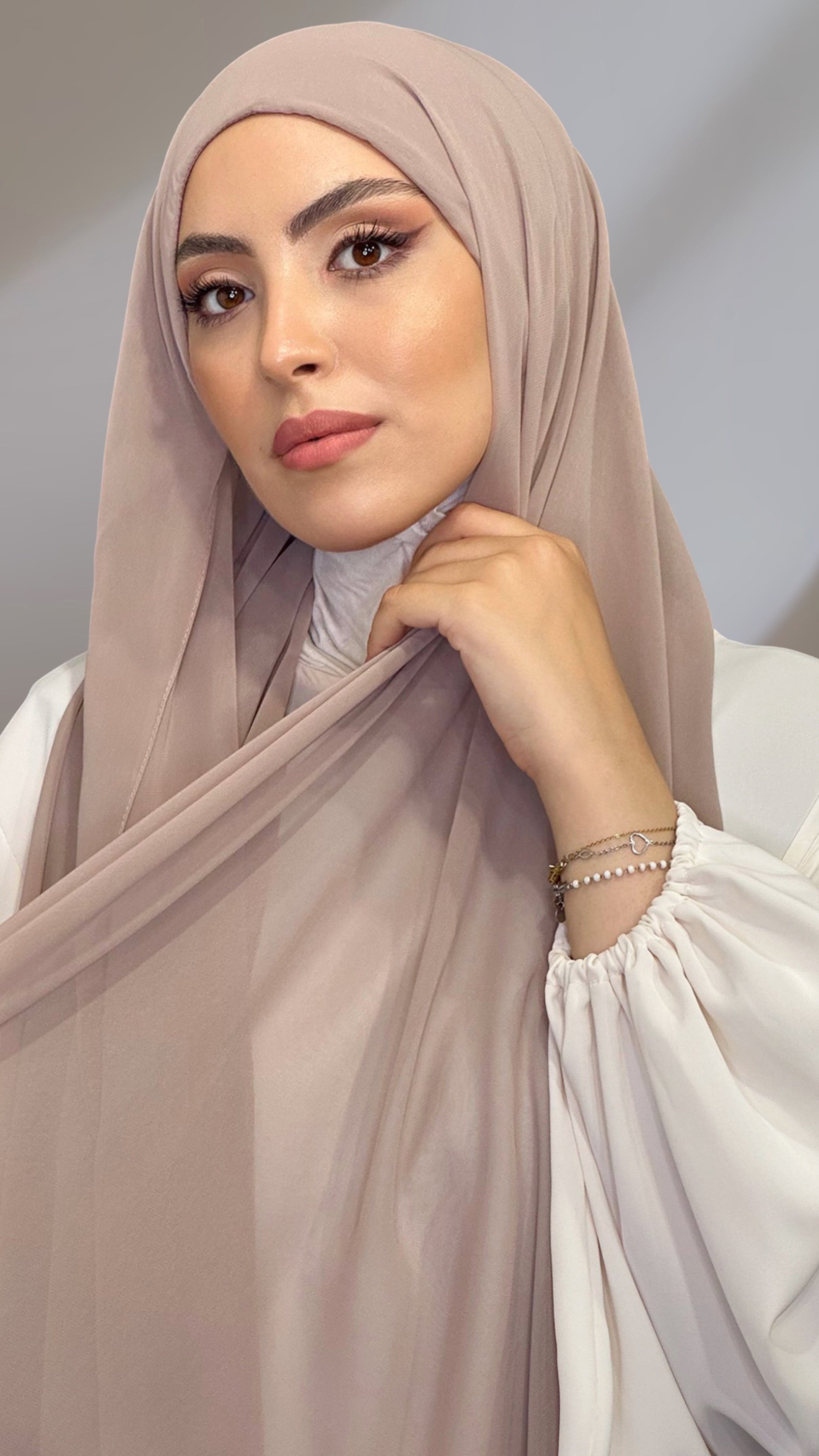 Tube Hijab Rose Poudré