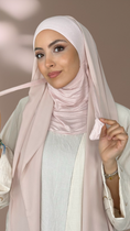 Charger l'image dans la visionneuse de la galerie, Hijab Ninja blanc crème
