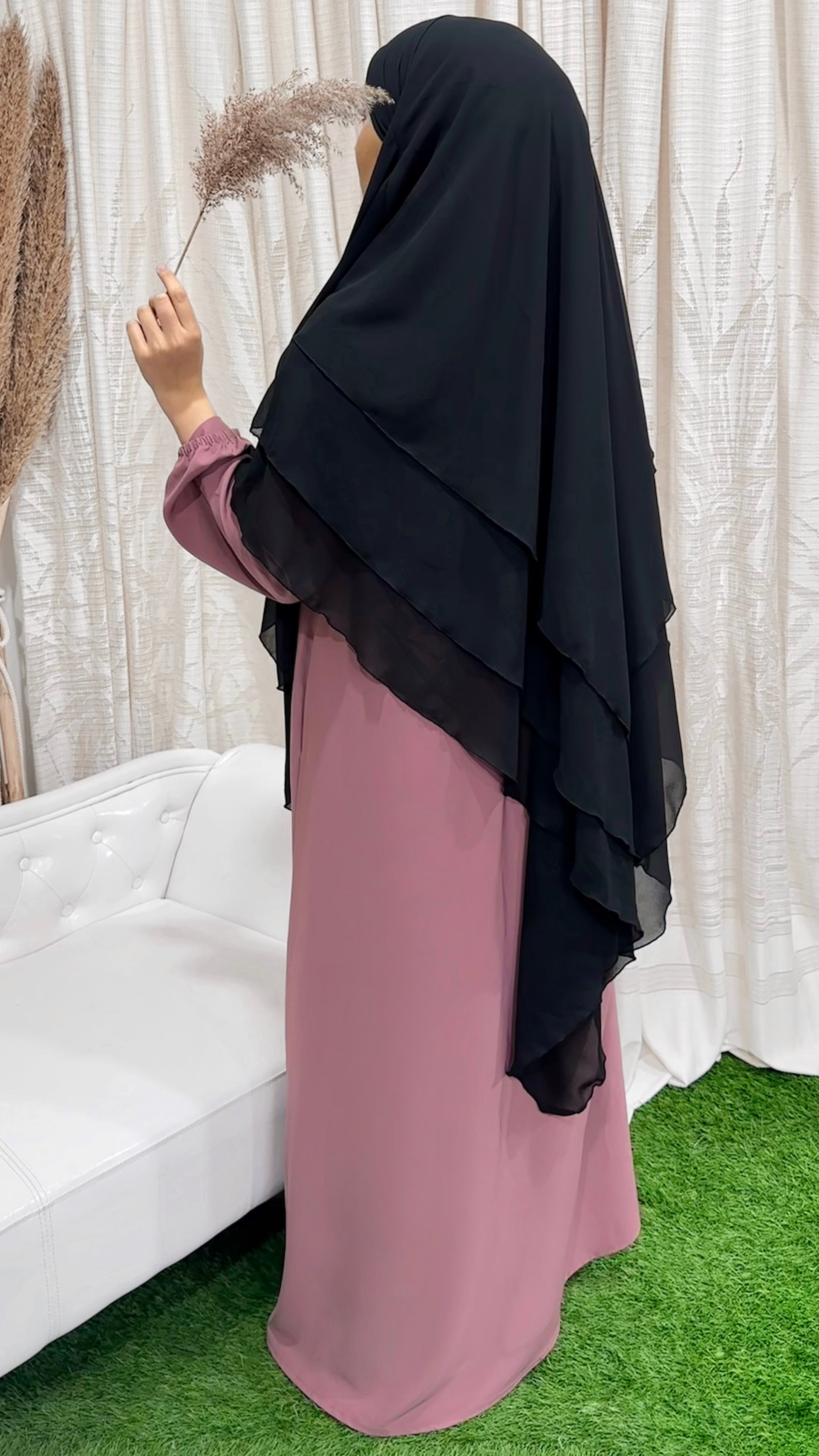 Three layers hijab