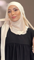 Load image into Gallery viewer, Creamy white Ninja Hijab
