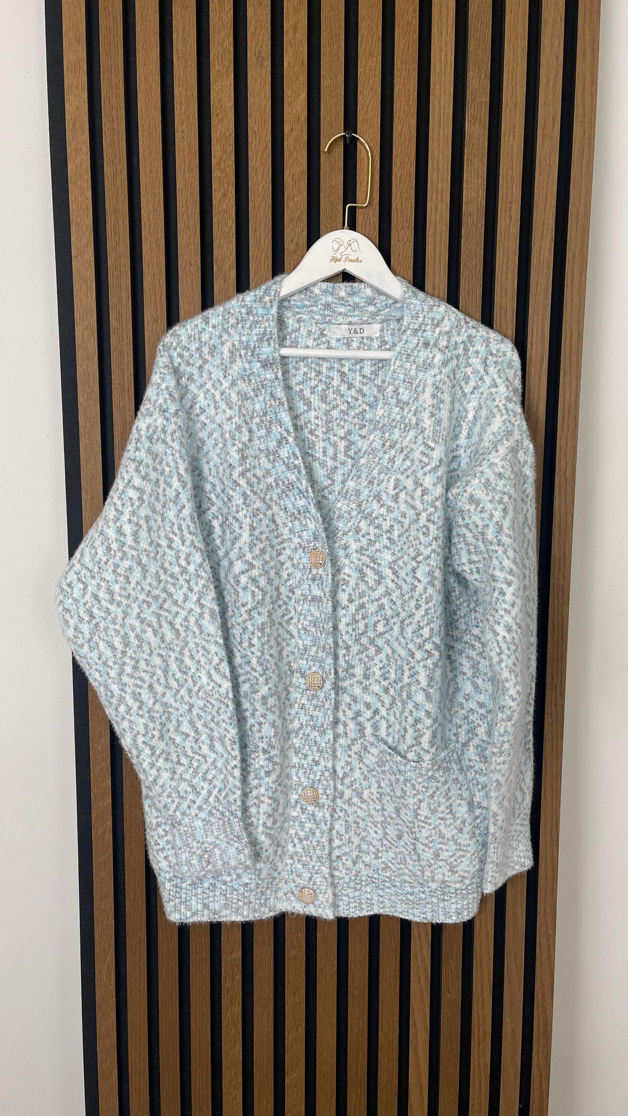 Cardigan Soft herringbone