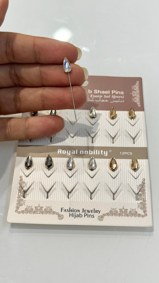 Hijab Pins “Royal Nobility” – Set da 12 spille eleganti