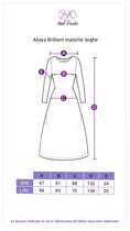 Load image into Gallery viewer, Abaya Brilliant wide sleeves sugar paper
