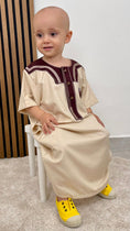 Carica l'immagine nel visualizzatore della galleria, Baby Qamis manica corta , bimbi, abito da preghiera per bambini
