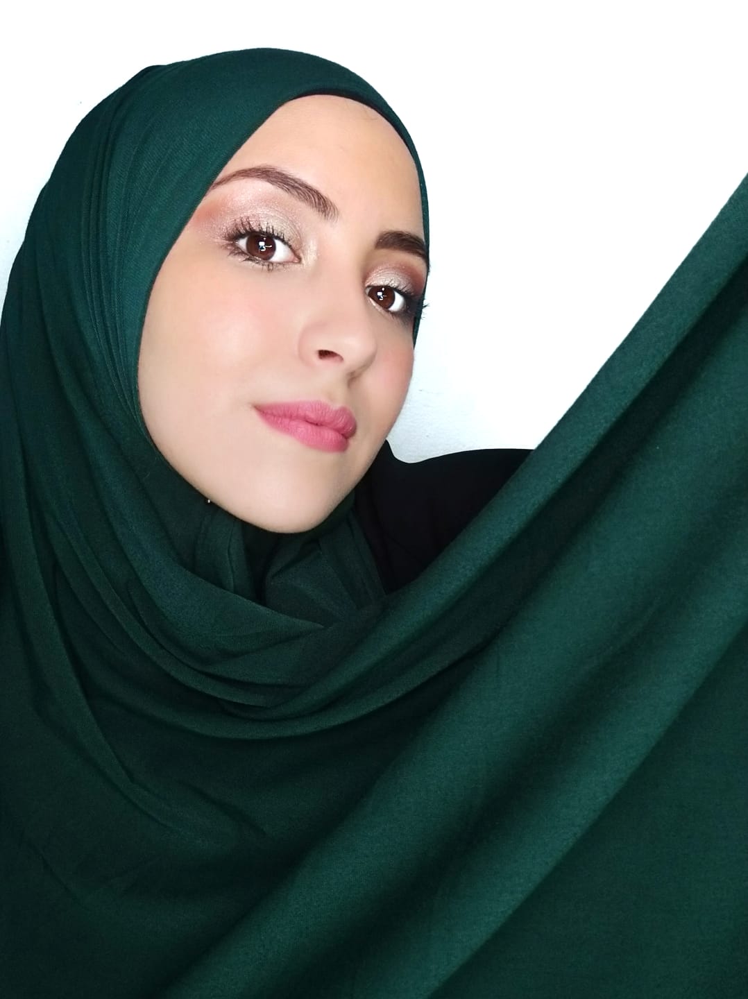 Hijab Jersey verde medio giungla - Hijab Paradise 