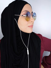 Velo speciale per cuffie o occhiali nero - Hijab Paradise Hijab, chador, velo, turbante, foulard, copricapo, musulmano, islamico, sciarpa, 