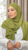 Load image into Gallery viewer, Hijab, chador, velo, turbante, foulard, copricapo, musulmano, islamico, sciarpa, pronto da mettere, Easy Hijab  Pistacchio
