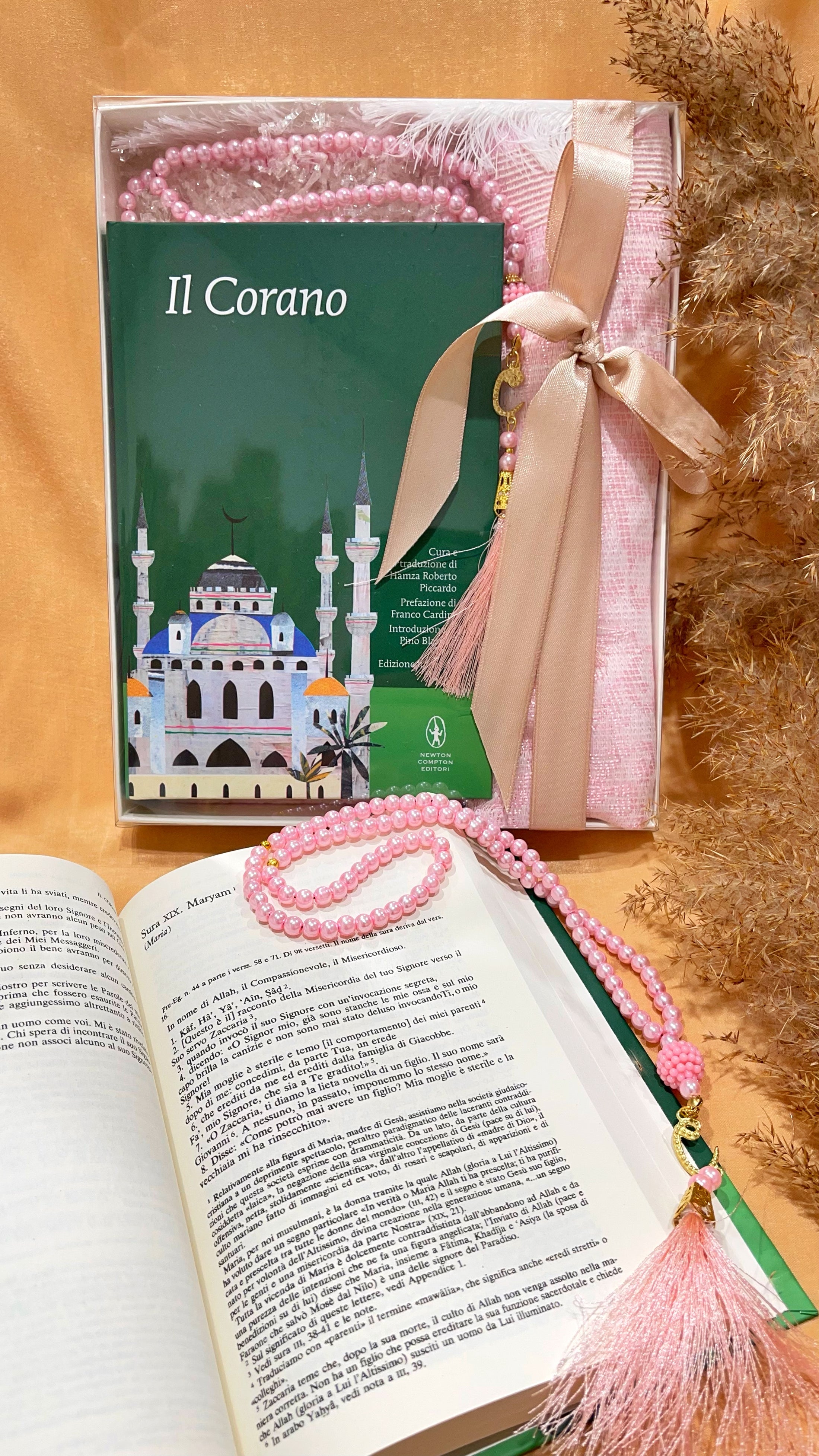 Grande Corano in velluto con custodia, Corano arabo, regalo musulmano,  regalo Ramadan