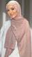 Hijab Glowy Crepe Lilla Rosato