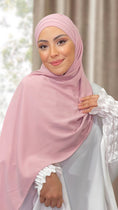 Load image into Gallery viewer, Hijab, chador, velo, turbante, foulard, copricapo, musulmano, islamico, sciarpa, pronto da mettere, Easy Hijab  Rosa Chiaro
