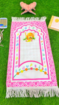 Load image into Gallery viewer, Tappeto preghiera slim, tappeto sottile, rettangolare, colorato, Hijab Paradise per bambine
