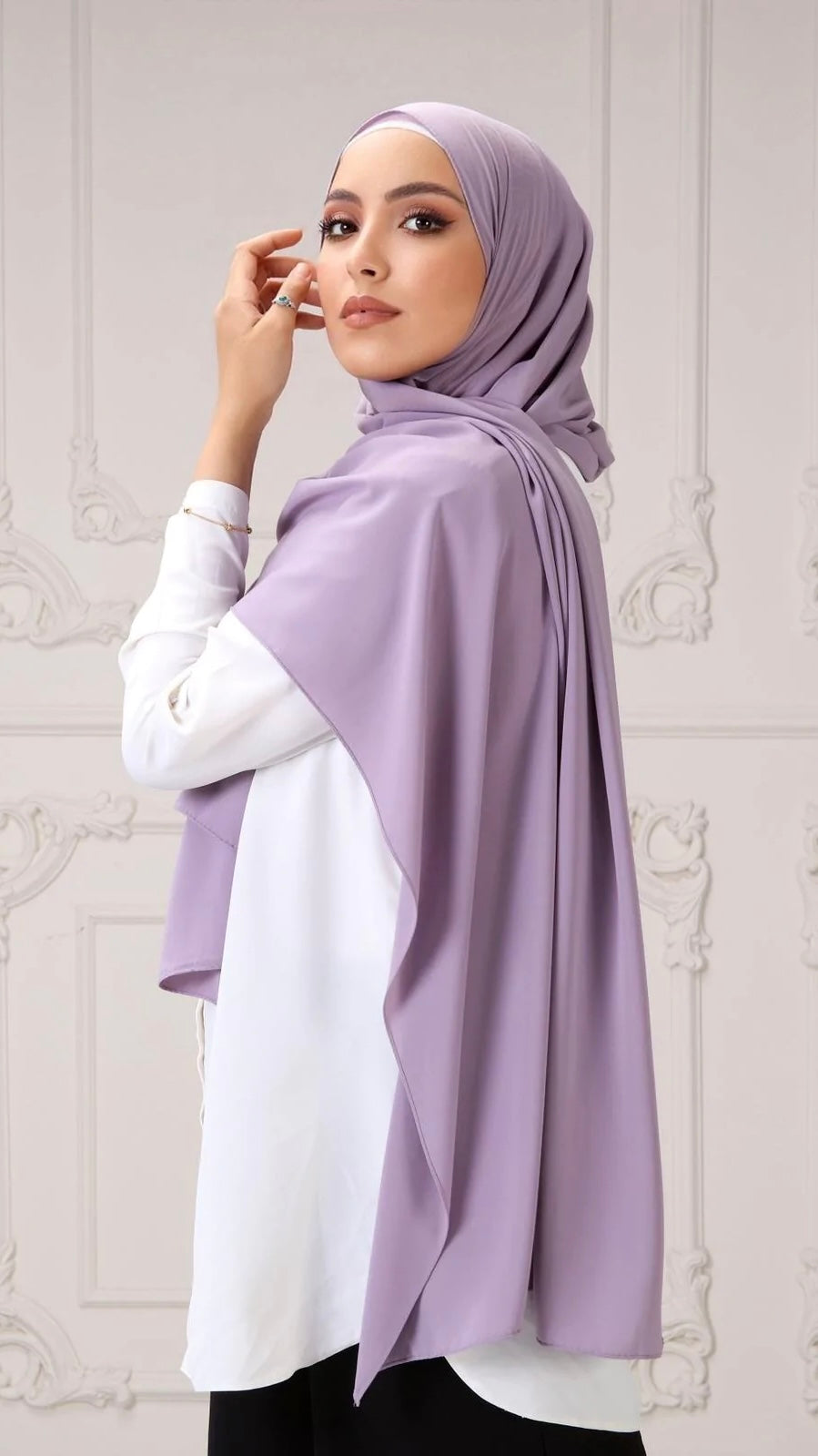 Hijab PREMIUM CHIFFON Lilla Pastello