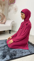 Load image into Gallery viewer, Ragazzina,preghiera, tappeto da preghiera, donna islamica, Hijab Paradise, palloncini, donna che prega, vestito da preghiera, fucsia
