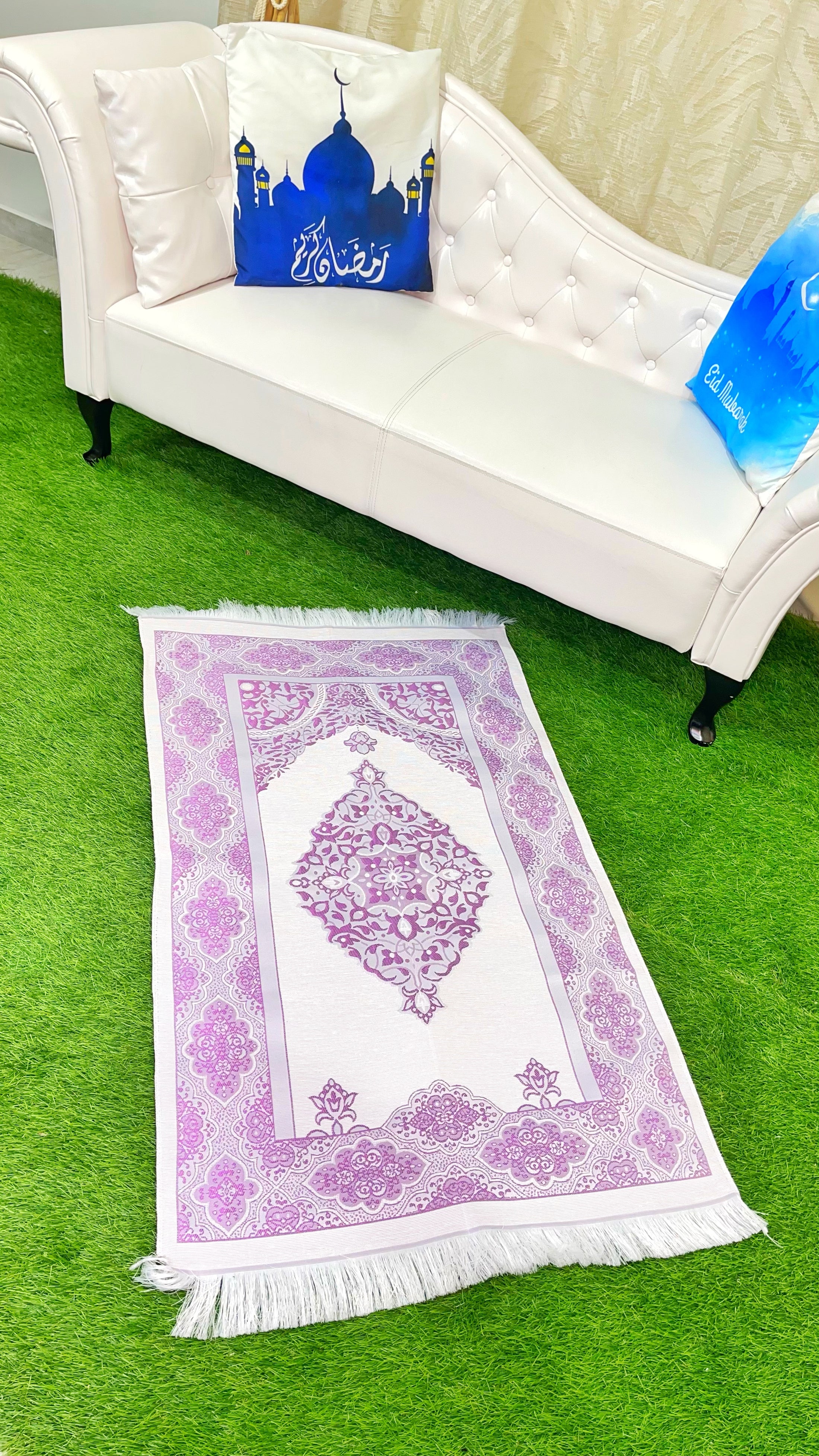 Tappeto preghiera slim, tappeto sottile, rettangolare, colorato, Hijab Paradise