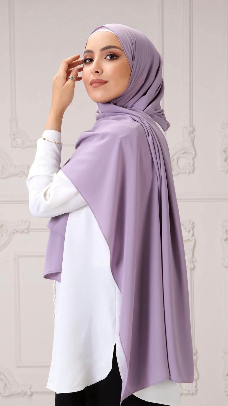 Hijab PREMIUM CHIFFON Lilla Pastello