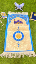 Carica l'immagine nel visualizzatore della galleria, Tappeto preghiera slim, tappeto sottile, rettangolare, colorato, Hijab Paradise per bambini 
