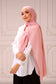 Hijab crinckle crepe Rosa - Hijab Paradise 