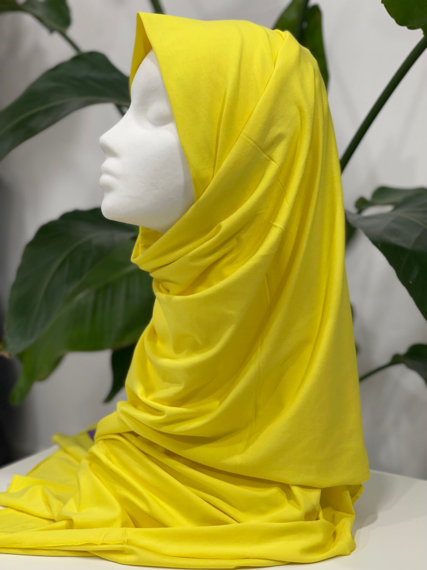 Hijab Jersey giallo limone